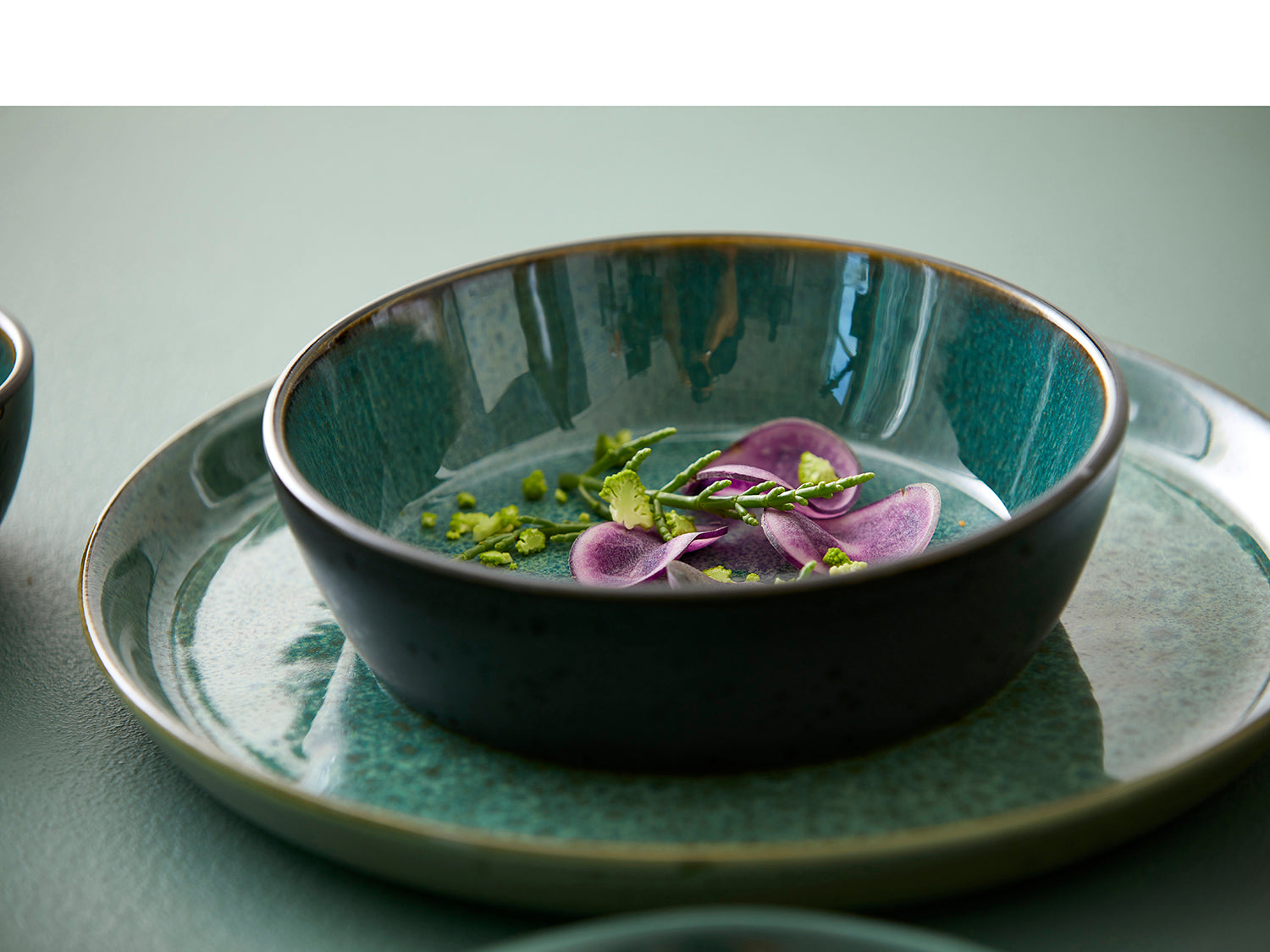 Bol à soupe GASTRO en grès Noir/Vert Bitz - Mathon - 3