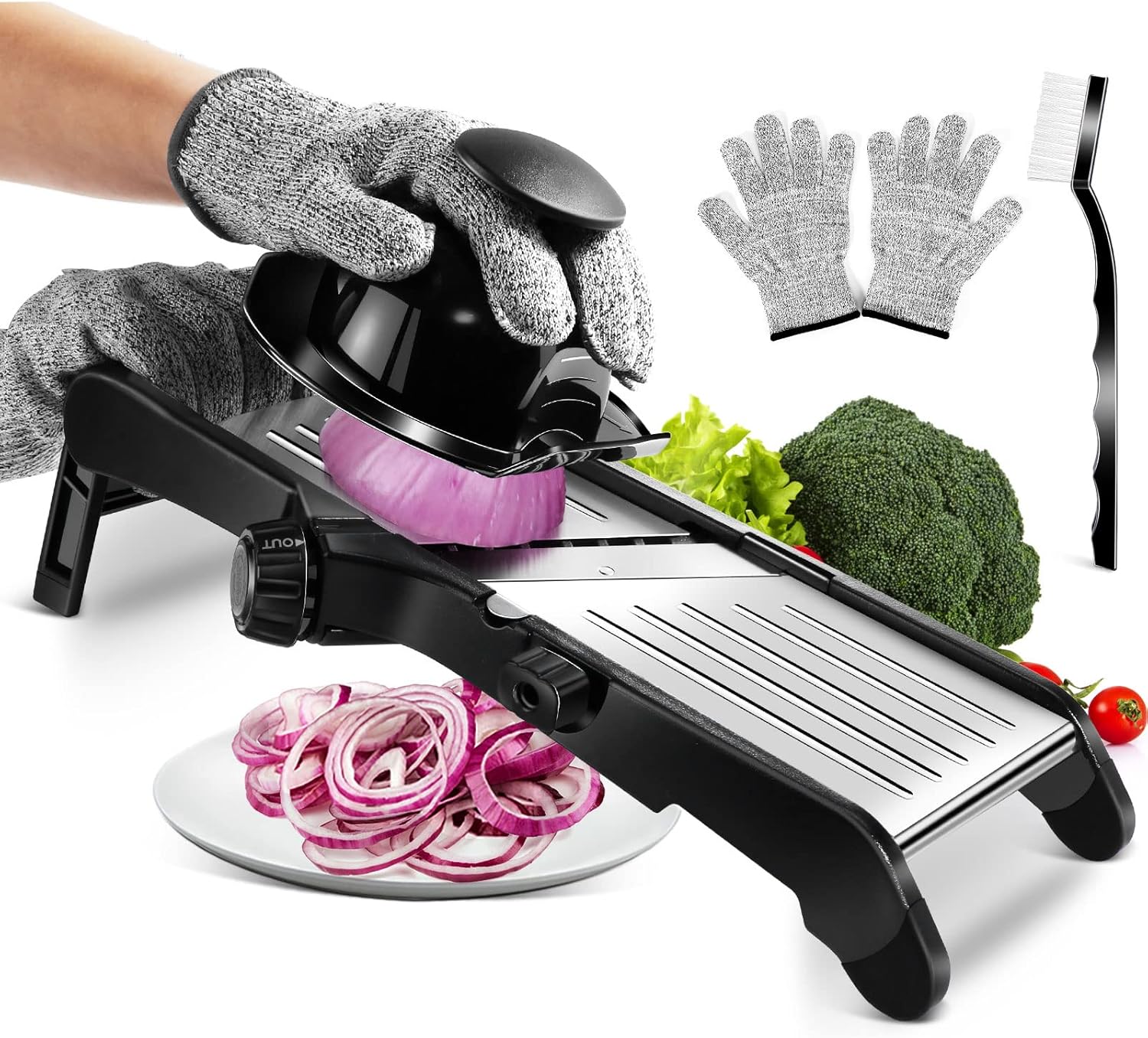 Coupe-Légumes 5 en 1 Réglable Sécurisé Antidérapant Vendos85 - Mathon