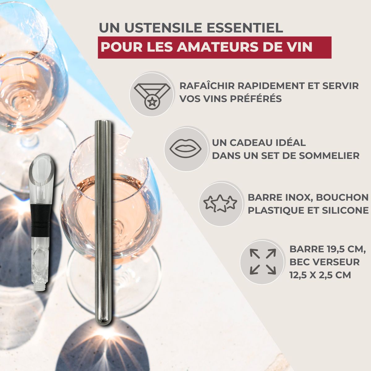 Rafraîchisseur de bouteille de vin  Bar Concept Fackelmann - Mathon - 3