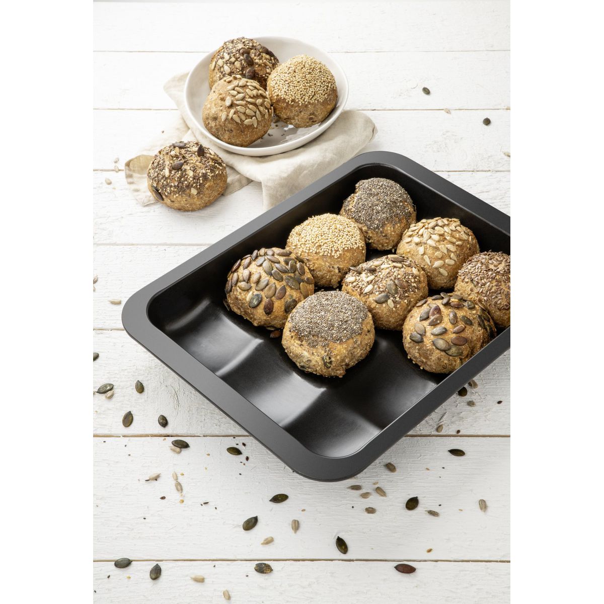 Moule 12 mini pains ou brioches 36 x 27 cm Zenker Black Metallic Zenker - Mathon - 8