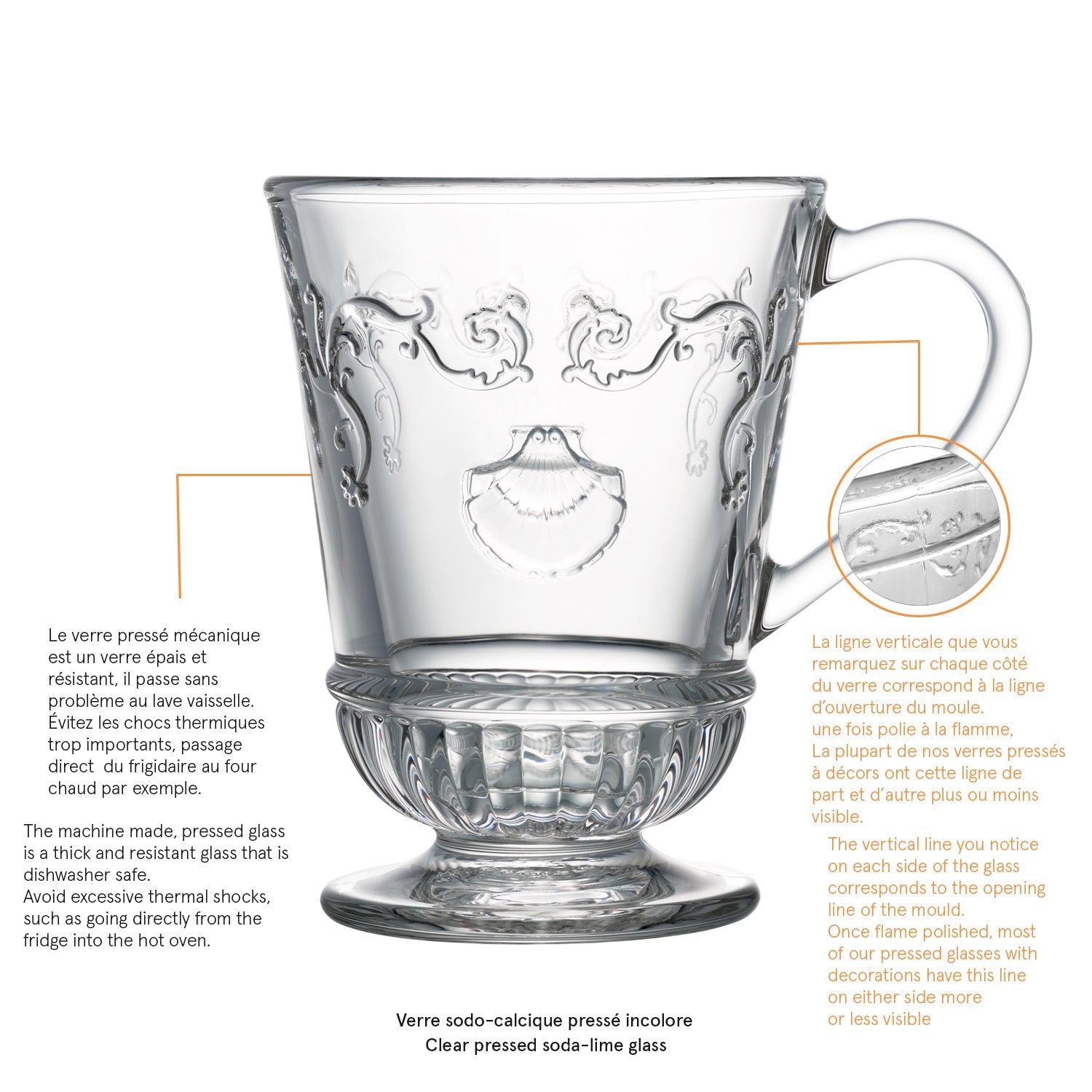 Lot de 6 mugs La Rochère - Mathon - 3