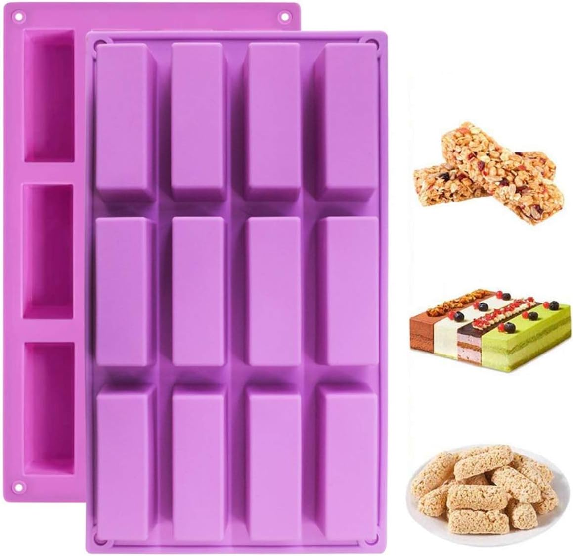 Moule en silicone Pour Muffins, gâteau au chocolat - Cubes Vendos85 - Mathon