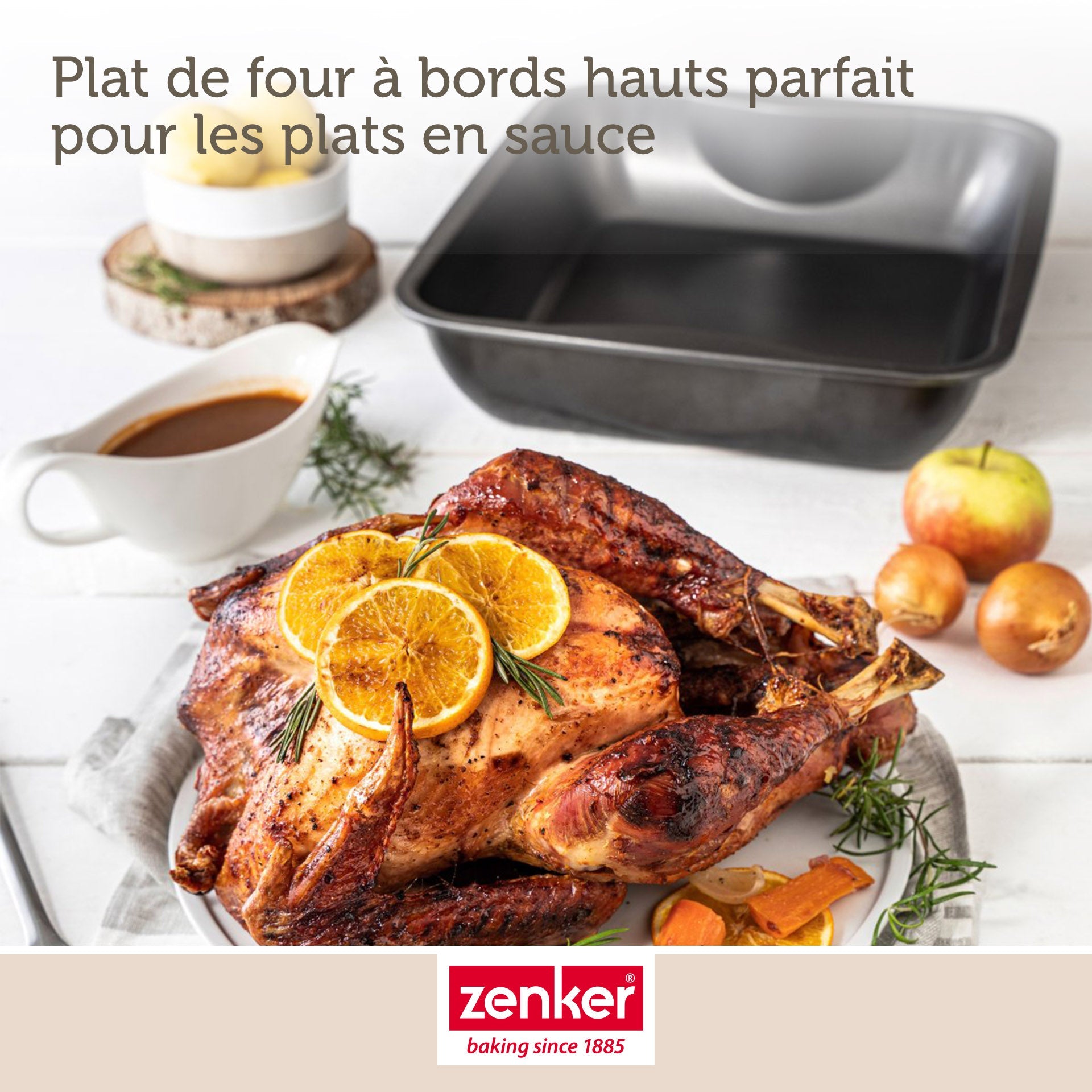 Plat à four XXL rectangle 40 x 34 cm Zenker Spécial Cooking Zenker - Mathon - 4