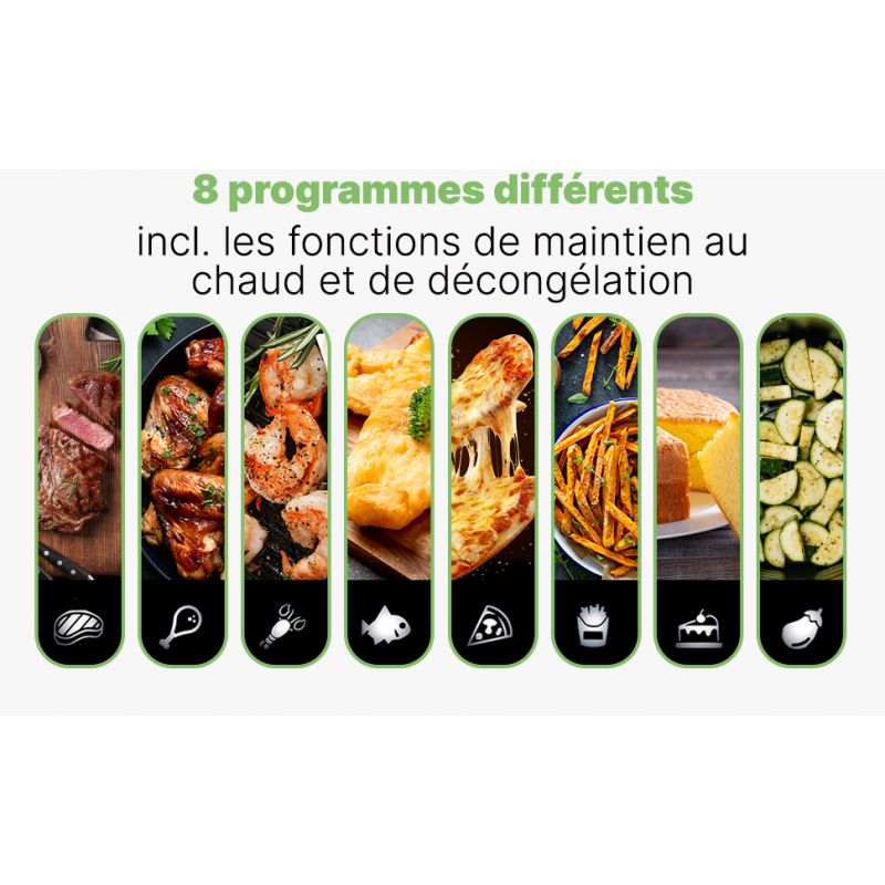 Double friteuse à air chaud 8L Noir Clatronic FR3804H-Noir Clatronic - Mathon - 6