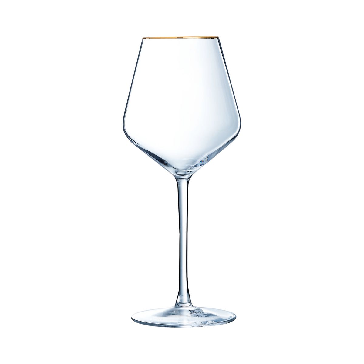 4 verres à pied 47 cl Ultime Bord Or - Cristal d