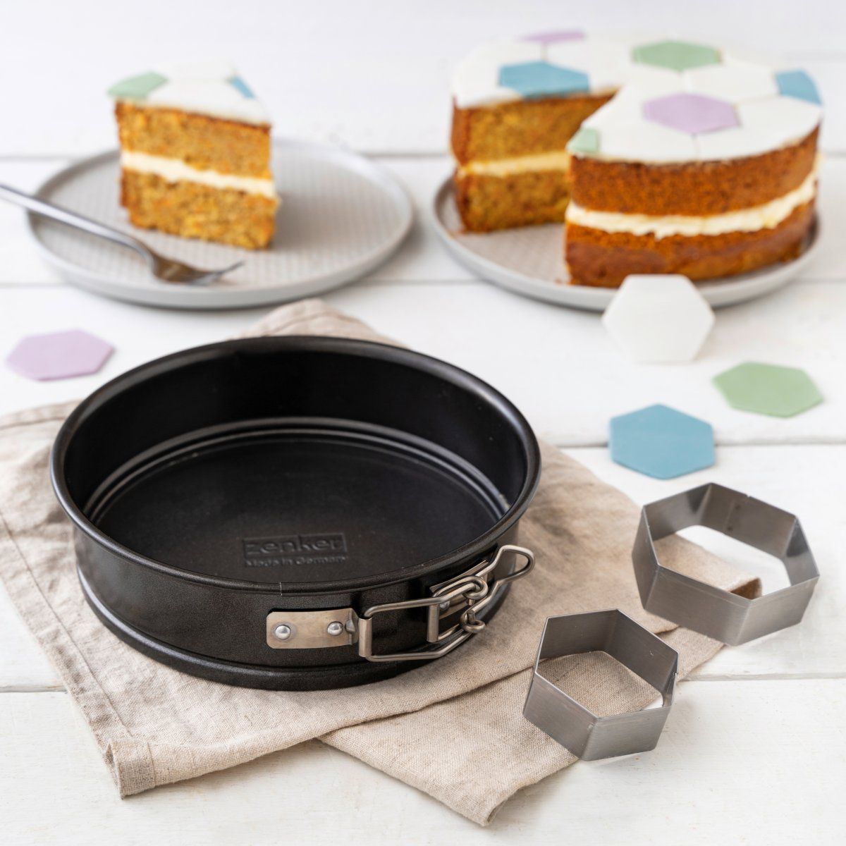 Set de 3 mini moules à cake 15 cm, charnière 16 cm et kouglof 18 cm Zenker Spécial Mini Zenker - Mathon - 6