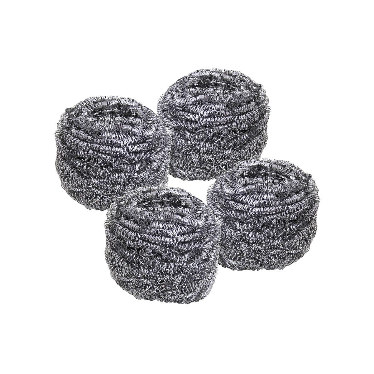 Lot de 4 éponges inox à récurer  Tecno Fackelmann - Mathon - 1