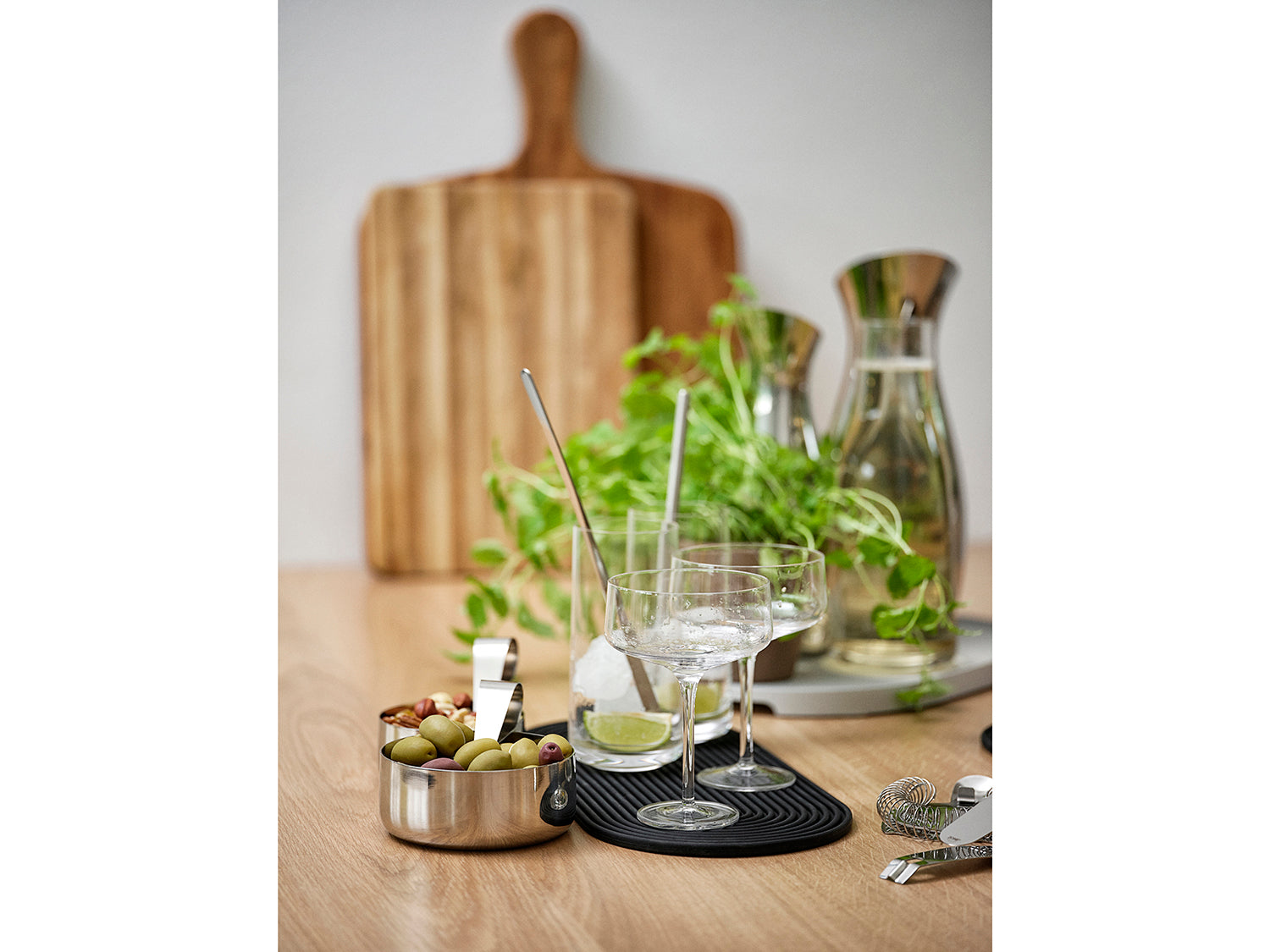 Bol apéritif avec cuillère ROCKS en acier inoxydable Acier poli Zone Denmark - Mathon - 4