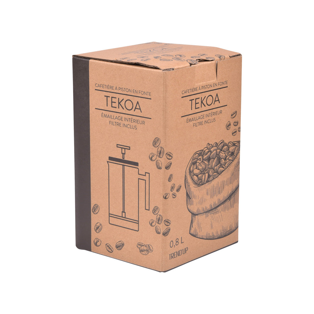 Cafetière à piston en fonte Tekoa gris 0,8L Trend