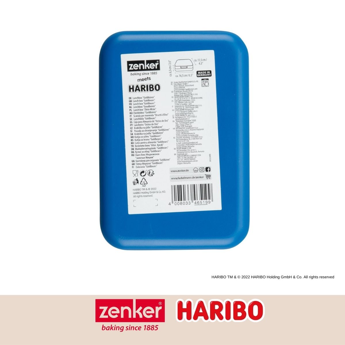 Boîte alimentaire avec couvercle en plastique 16,5 x 11,5 cm Zenker Haribo Zenker - Mathon - 10