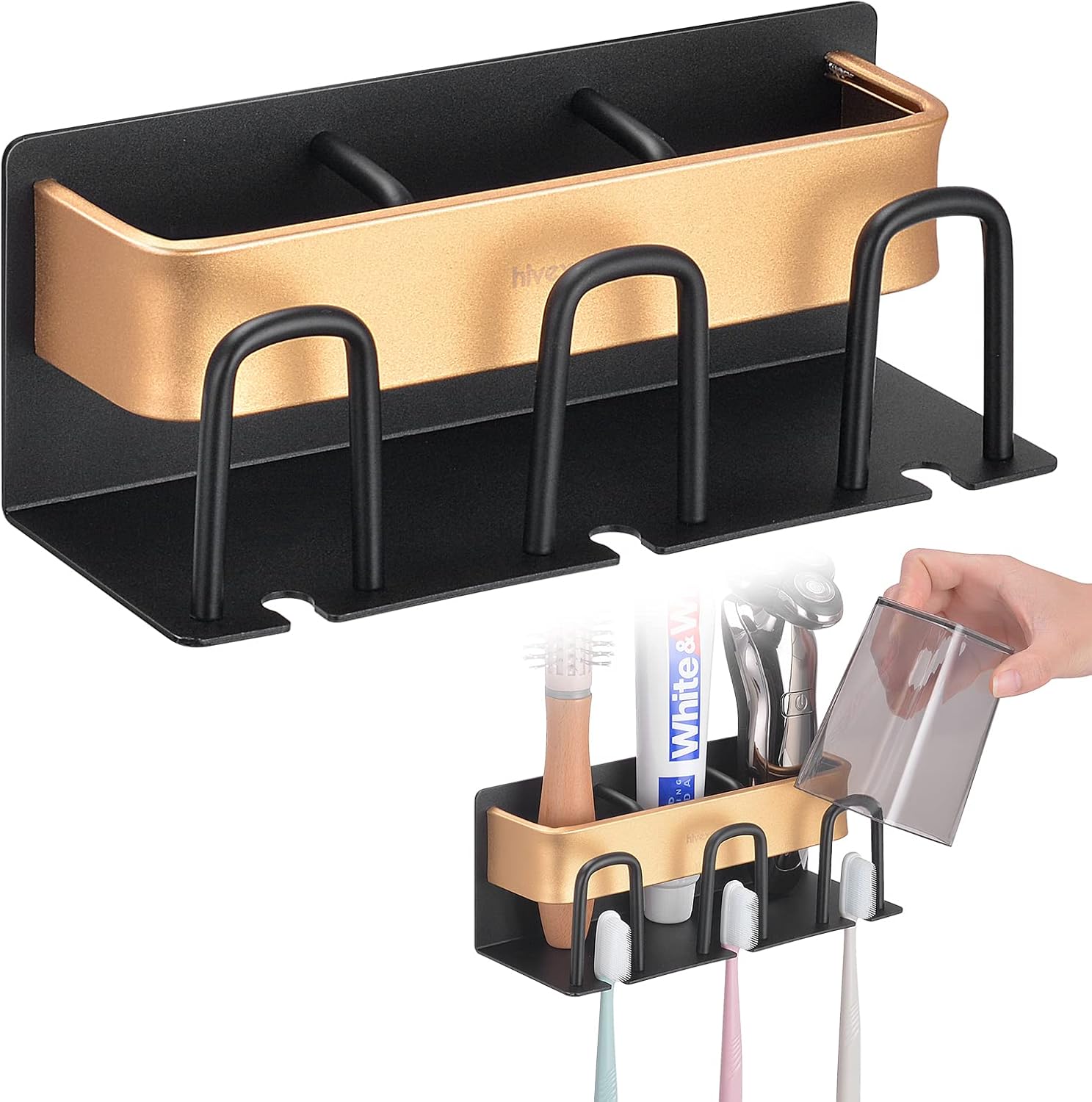 Porte-Brosse à Dents Mural en Aluminium Vendos85 - Mathon