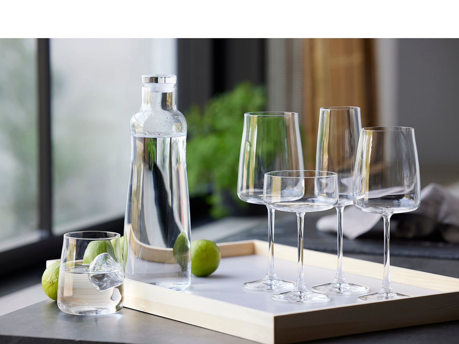 Set de 4 flûtes à champagne ZERO 30cl en cristal sans plomb Transparent Lyngby Glas - Mathon - 5