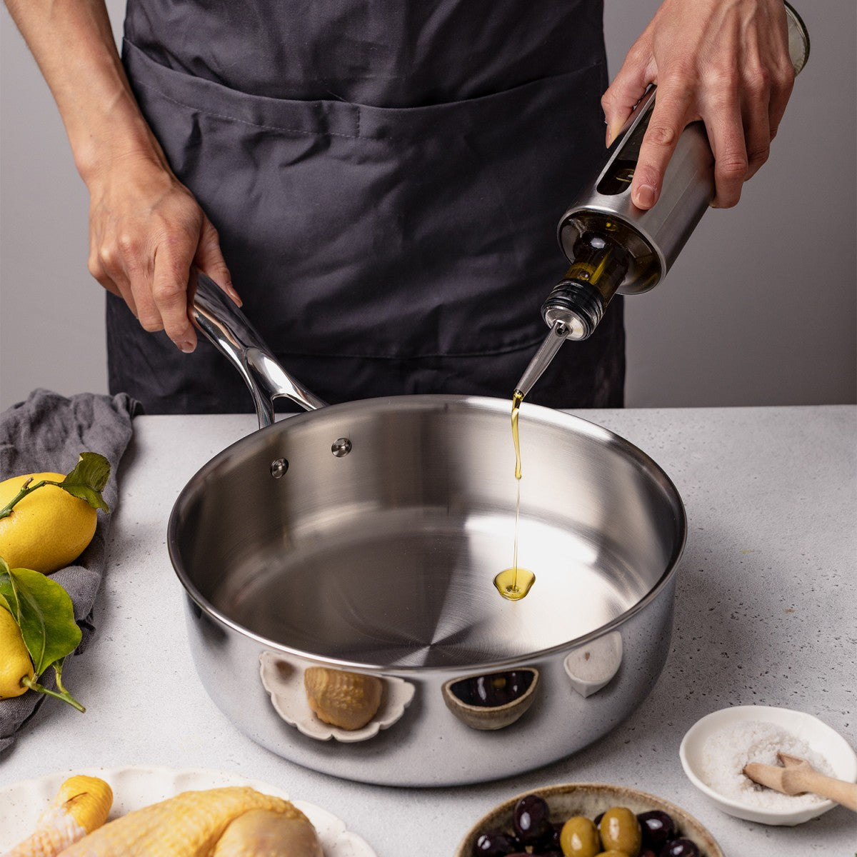 Sauteuse inox Ultraply 24cm Cristel - Mathon - 3