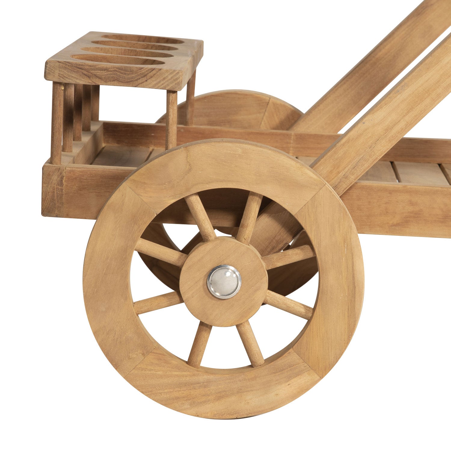 Desserte de jardin en teck LOMBOK Happy Garden - Mathon - 5