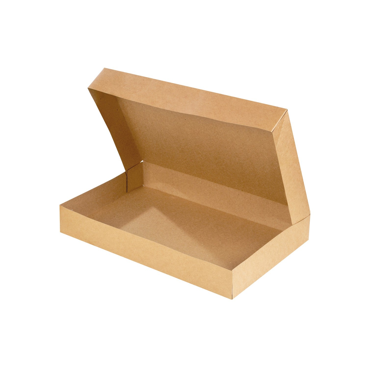 100Pcs - Boite plateau lunch carton brun  420x290x60mm FirstPack - Mathon - 2