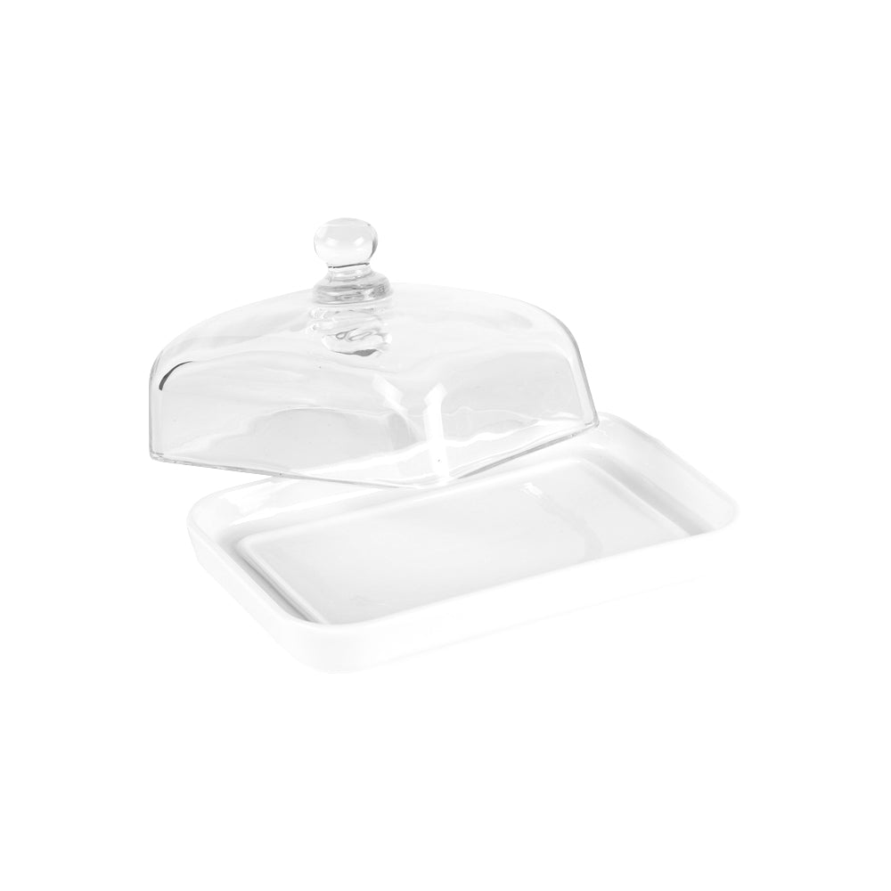 Beurrier en porcelaine 18x12 cm Table passion - Mathon - 2