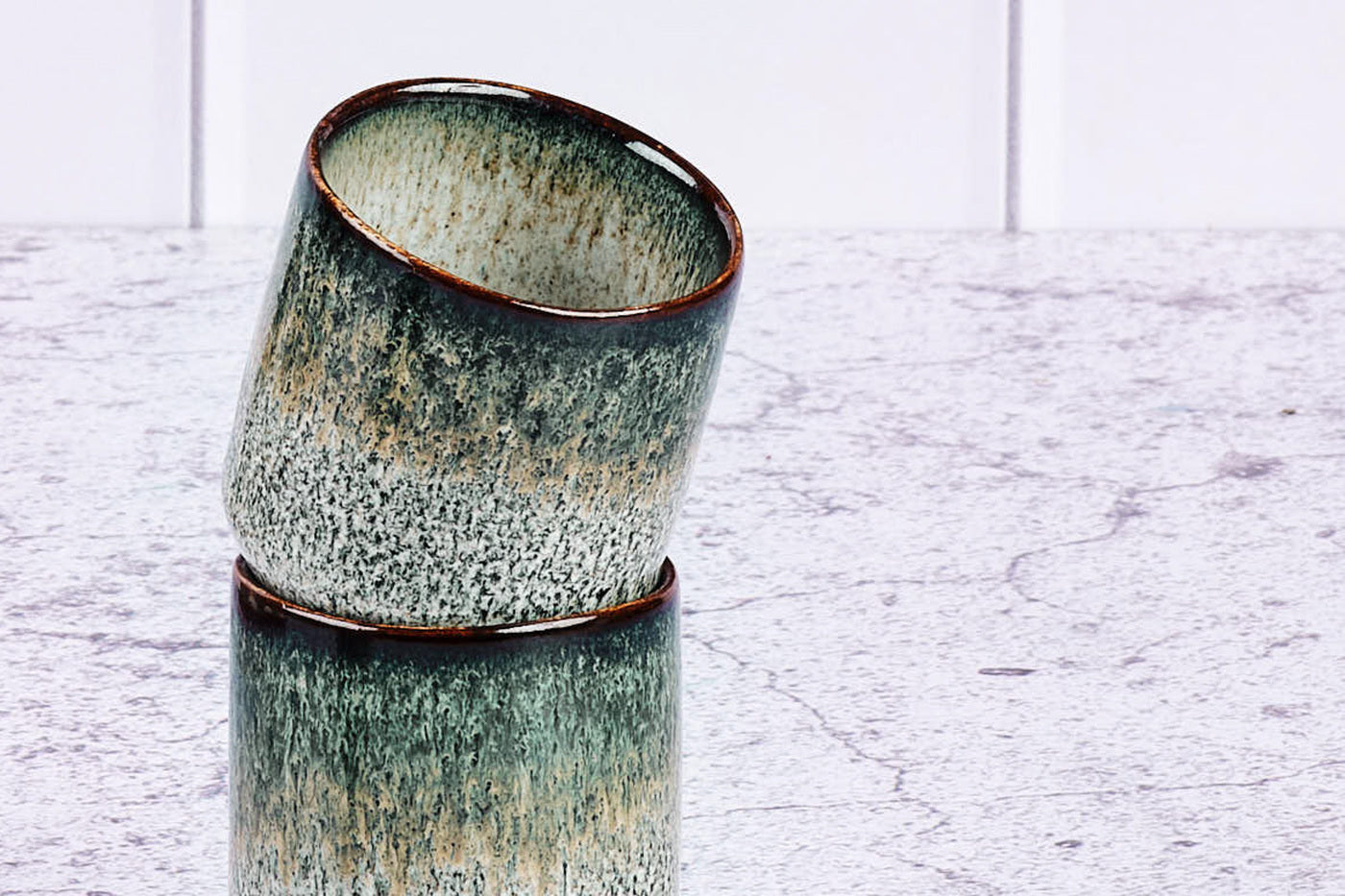 Lot de 6 tasses en grès gris D5.3 Björn - Mathon - 6