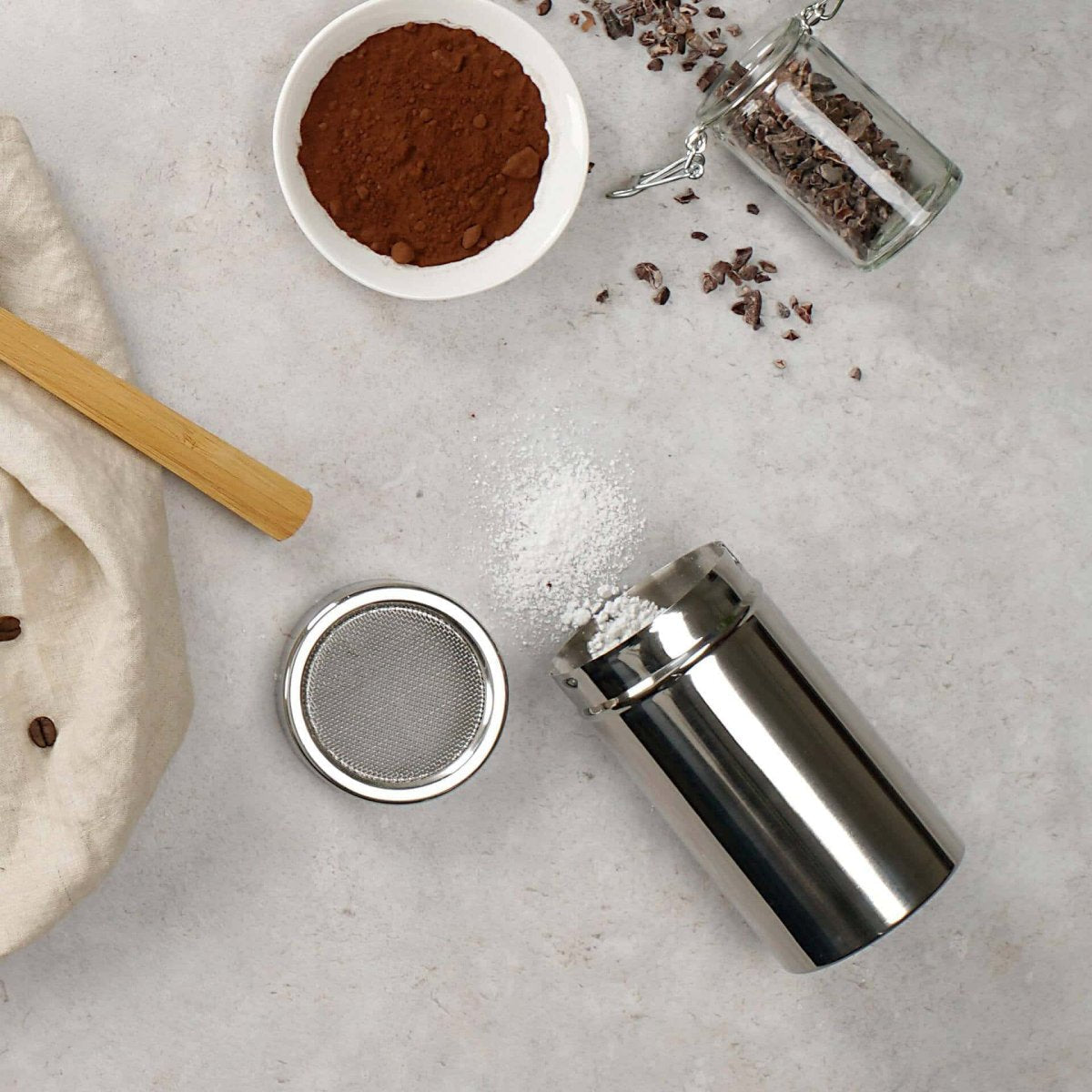 Ensemble de 2 Saupoudreuses filet avec couvercle  Divers Fackelmann - Mathon - 2