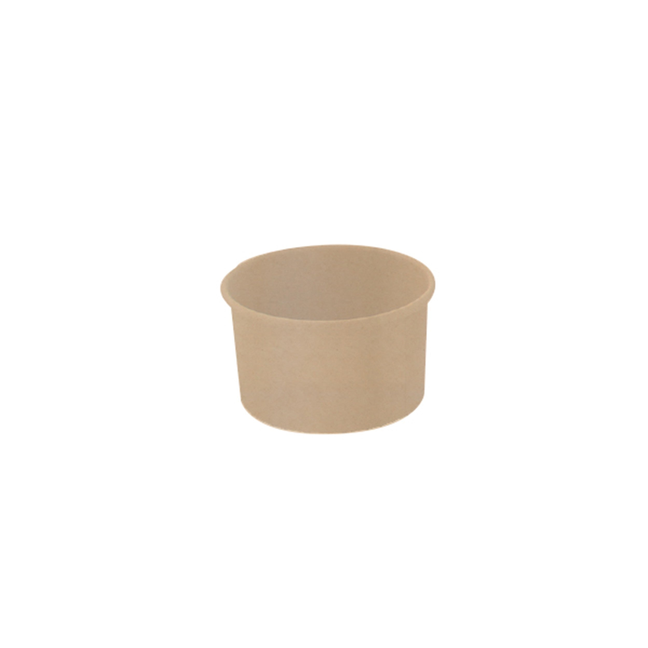Pot carton fibre de bambou chaud et froid 180 ml Diam: 9 cm 9 x 7,5 x 5,8 cm - 50 unités FirstPack - Mathon