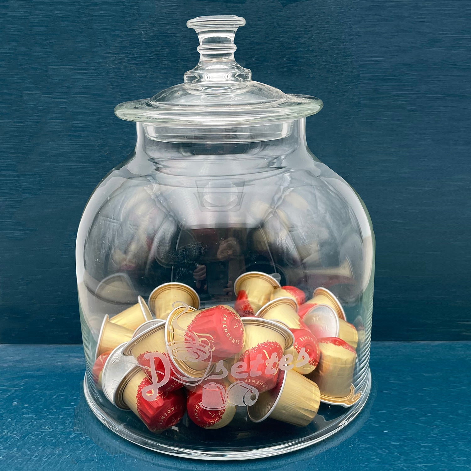 Bocal pm NANCY décor dosettes La Rochere - Mathon - 2