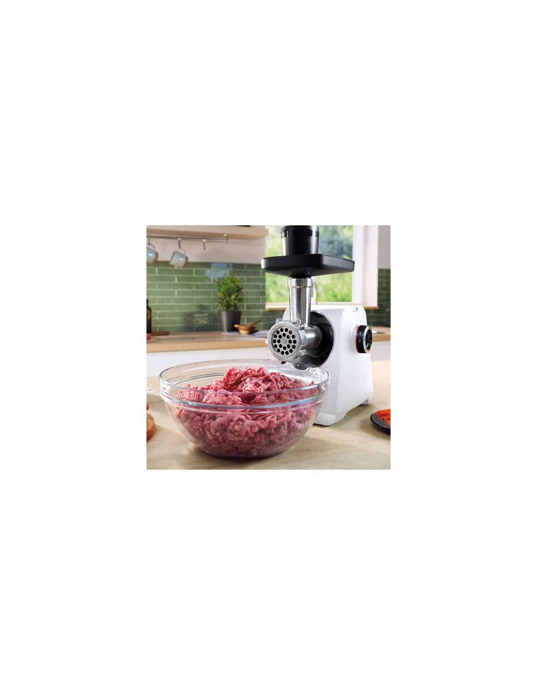 Hachoir A Viande Inox 2100w Puissance 500w Capacite 3,5kg/mn 2grilles  2disques Kit Saucisses Kit Kebe - Bsh Bosch - Mathon - 2