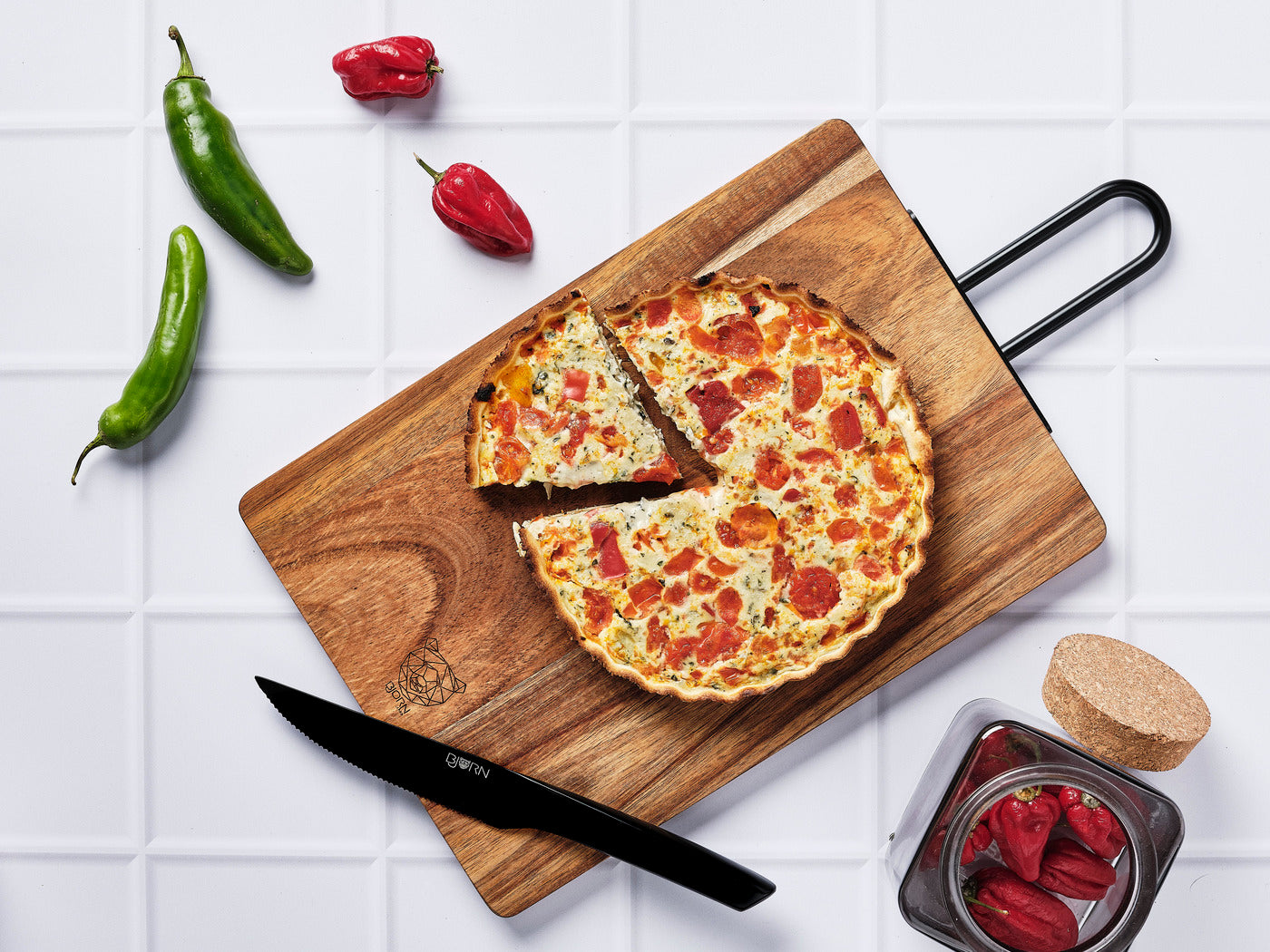 Lot de 1 planches en inox marron D Björn - Mathon - 2