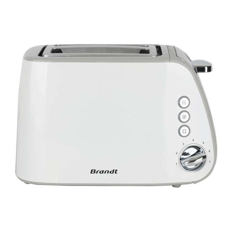 Grille-pain -   - T02t1050w - 2 Fentes - 7 Niveaux De Puissance - Tiroir Ramasse-miettes - Blanc Brandt - Mathon - 4