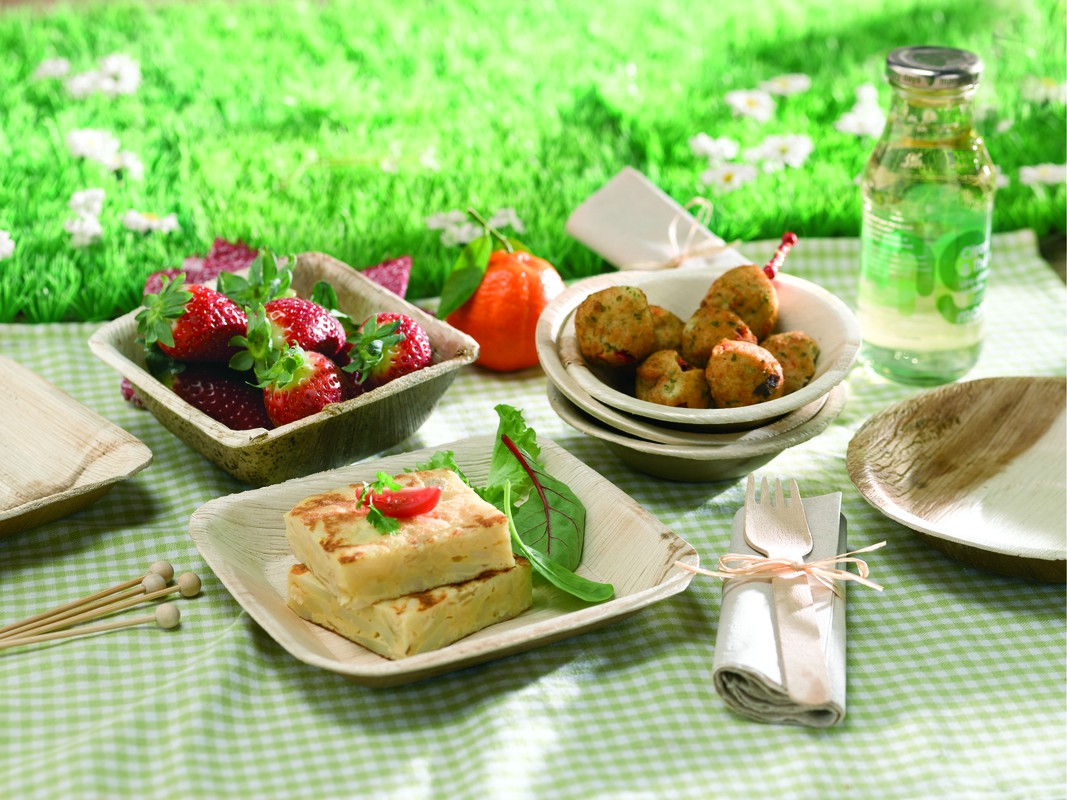 25Pcs - Assiette carrée en palmier  250x250x25mm FirstPack - Mathon - 2