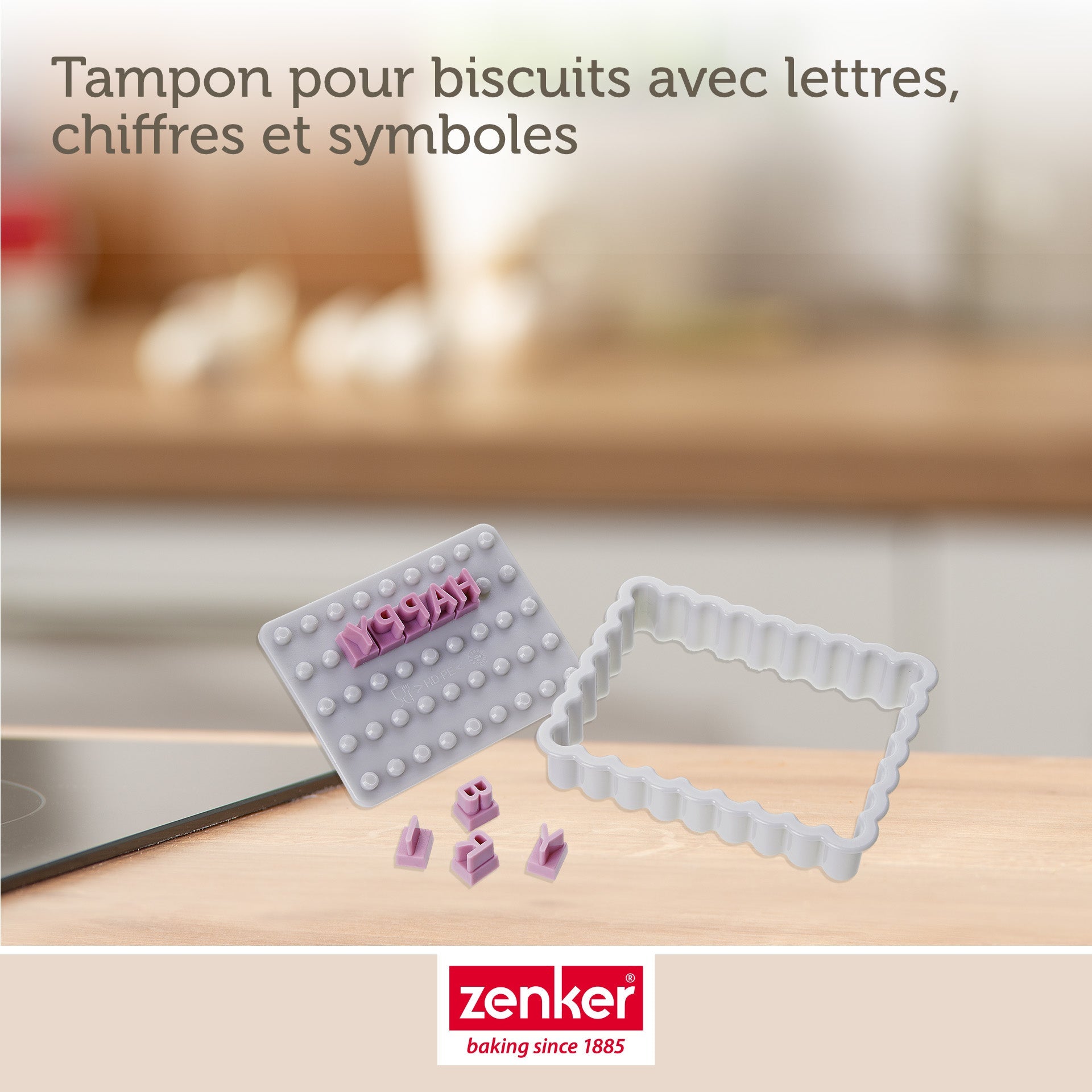 Lot de 2 tampons alphabet pour biscuit Zenker Smart Pastry Zenker - Mathon - 4