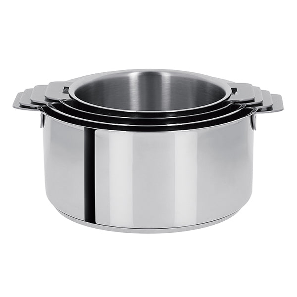 Set 4 casseroles inox Mutine sans manche 14, 16, 18 et 20 cm Cristel - Mathon - 1
