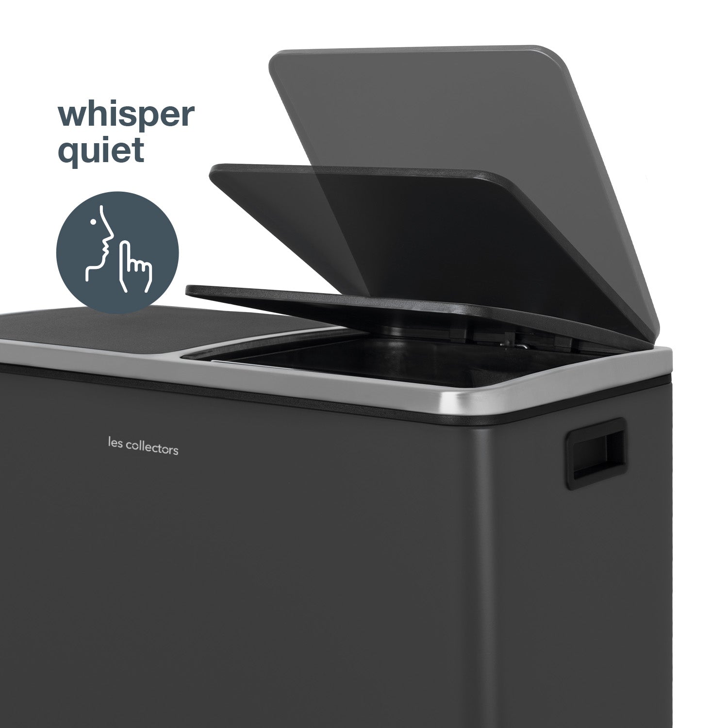 Poubelle à pédale 2 x 30L, grey edition - N°916 Les Collectors - Mathon - 4