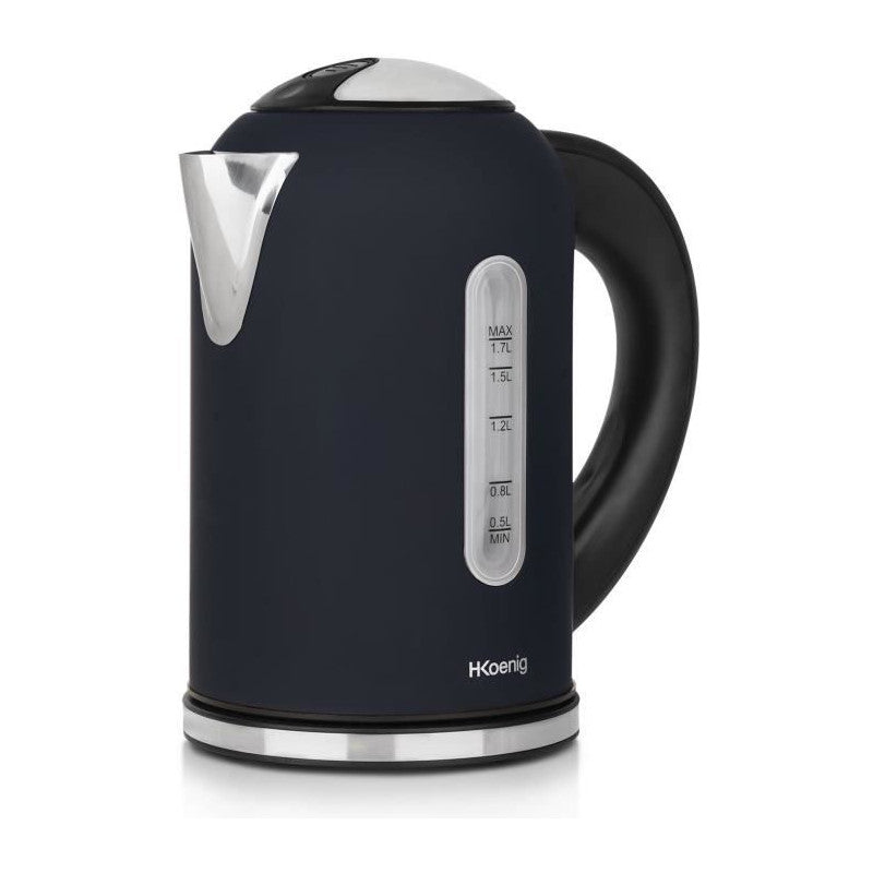 Bouilloire Programmable - Hkoenig - Boe56 - 1,7l - 2200 W - Température Réglable - Ecran Lcd - Bleu Nuit Mat Et Acier Inoxydab Hkoenig - Mathon - 2