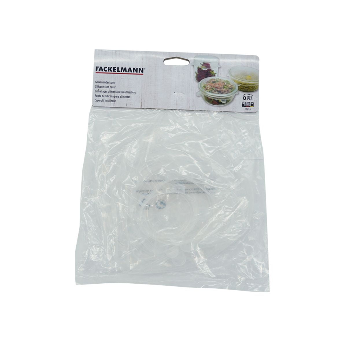 Lot de 6 couvercles de conservation en silicone étirable de 6 à 20 cm  Basic Fackelmann - Mathon - 4