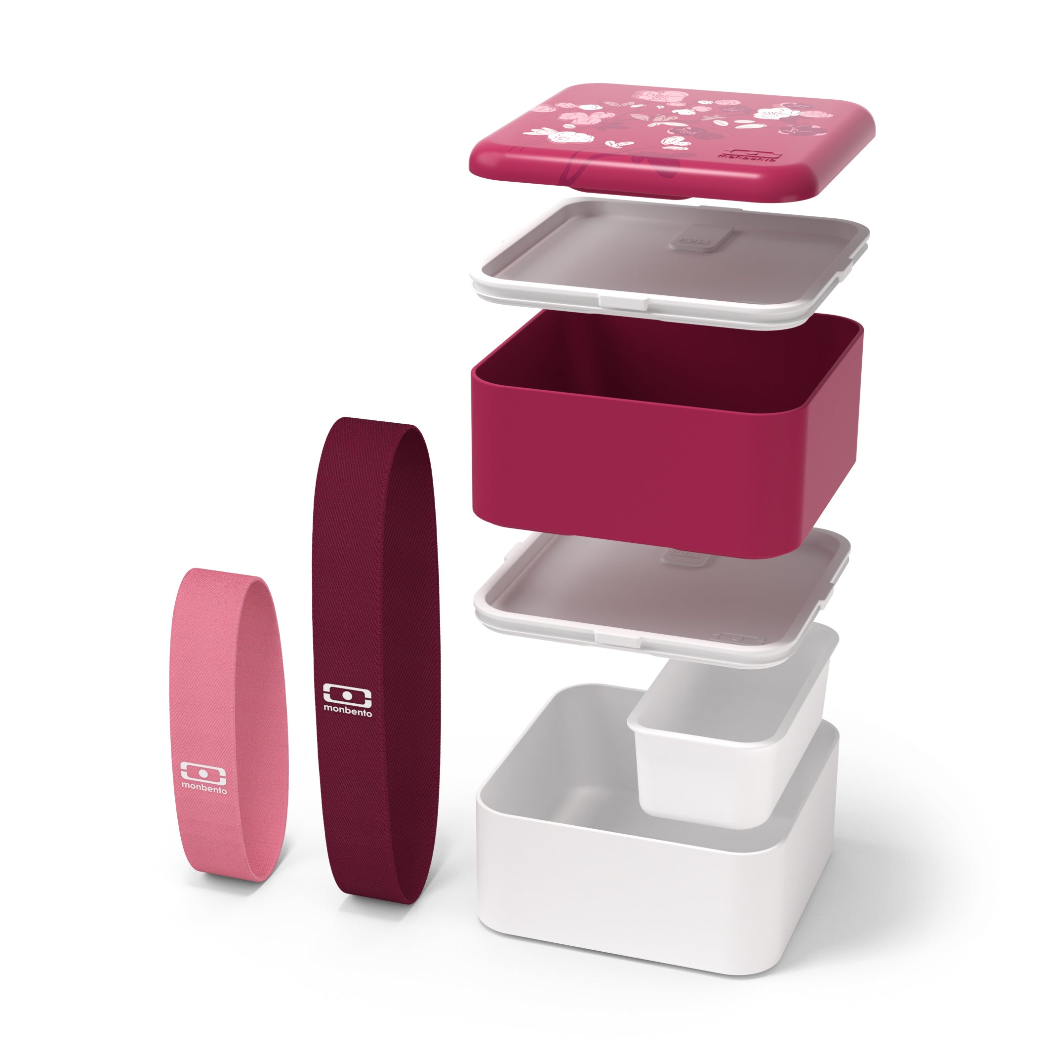 Lunch box 2 compartiments Square 1,7L Made in France  Magnolia Monbento - Mathon - 4