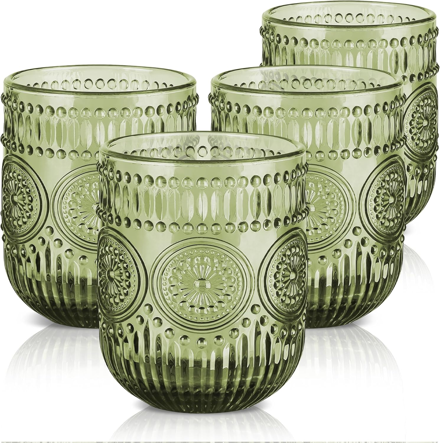 Lot de 4 Verres Tumblers Tournesol – Vintage et Élégants Vendos85 - Mathon