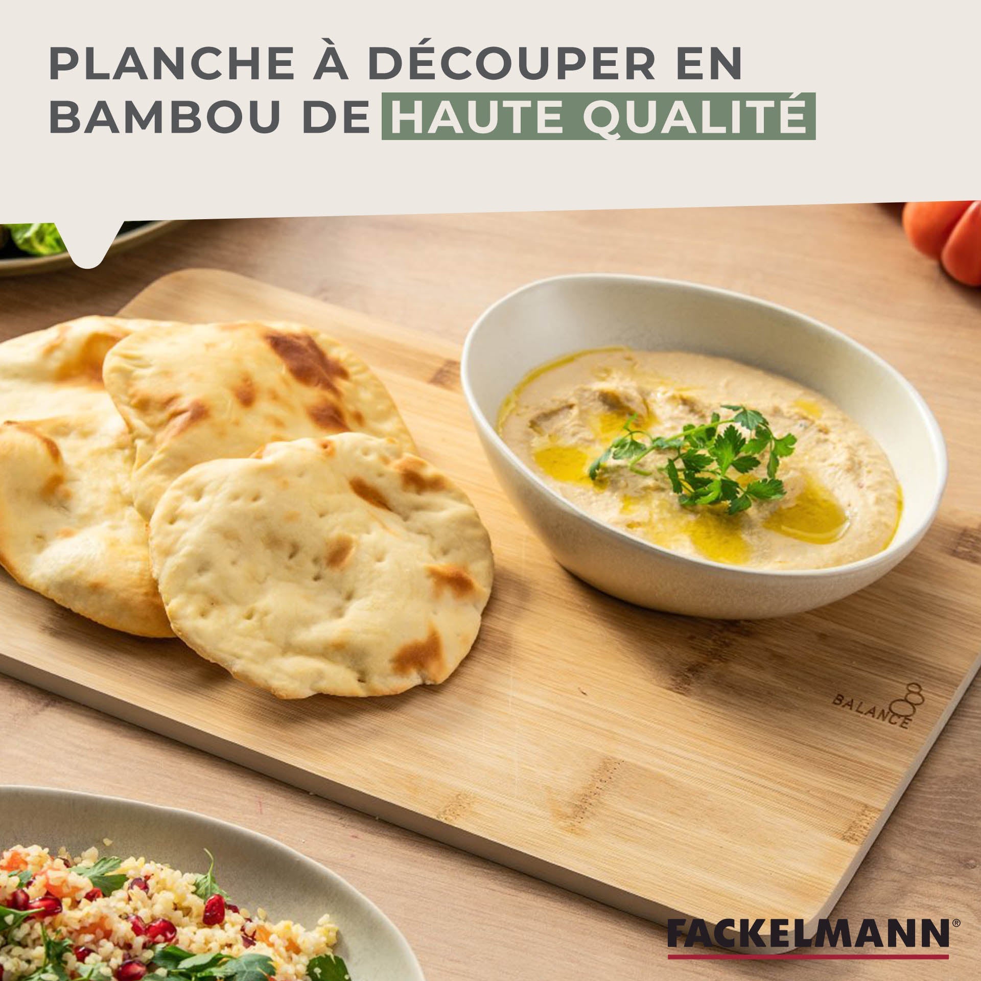 Planche à découper en bambou 40 x 26 cm  Balance Fackelmann - Mathon - 3