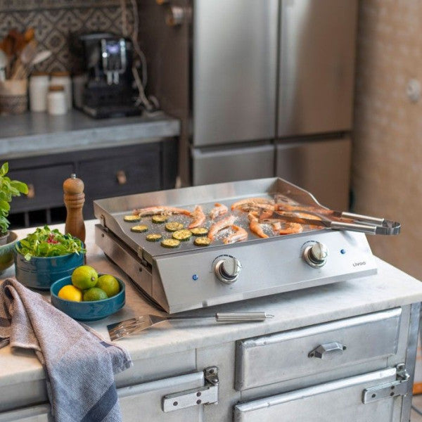 Plancha Electrique - Planche   Inox 2 Thermostats - Livoo - Doc302 - Livoo - Mathon - 2