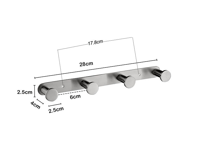 Crochet pour serviette manteau mural Acier inoxydable Vendos85 - Mathon