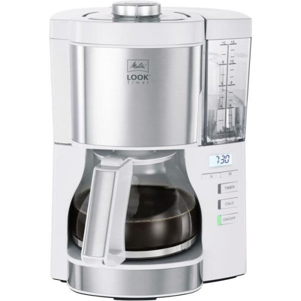 Cafetiere Filtre - Melitta - Look V Timer 1025-07 - 1,25l - 10 Tasses - 1080 Watts Melitta - Mathon - 1