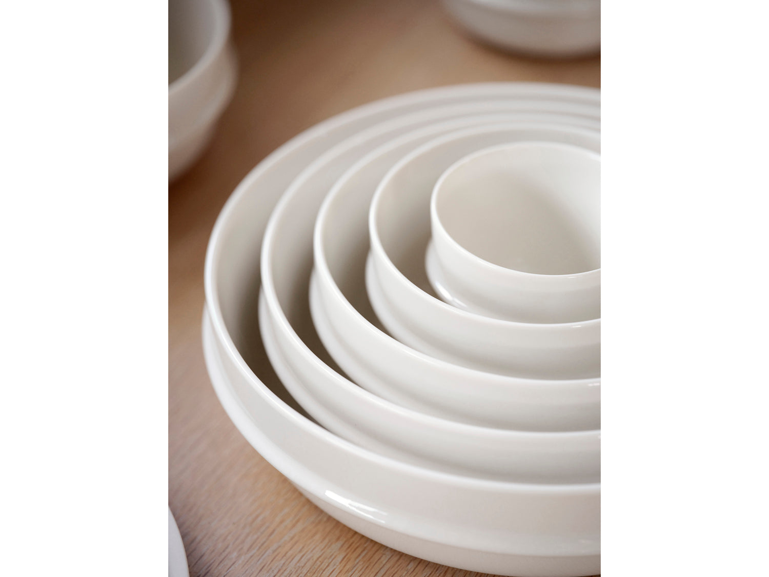 Assiette à pâtes EAU en porcelaine Blanc cassé Zone Denmark - Mathon - 8