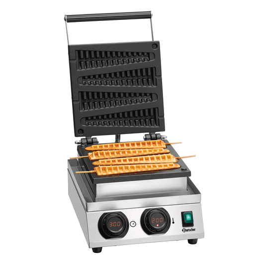 Gaufrier MDI lolly 400, 4 gaufre en épi, triangulaire - Bartscher - Mathon - 1