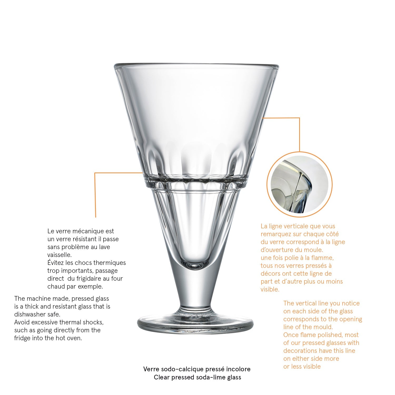 Lot de 6 coupes à dessert haute La Rochère - Mathon - 3