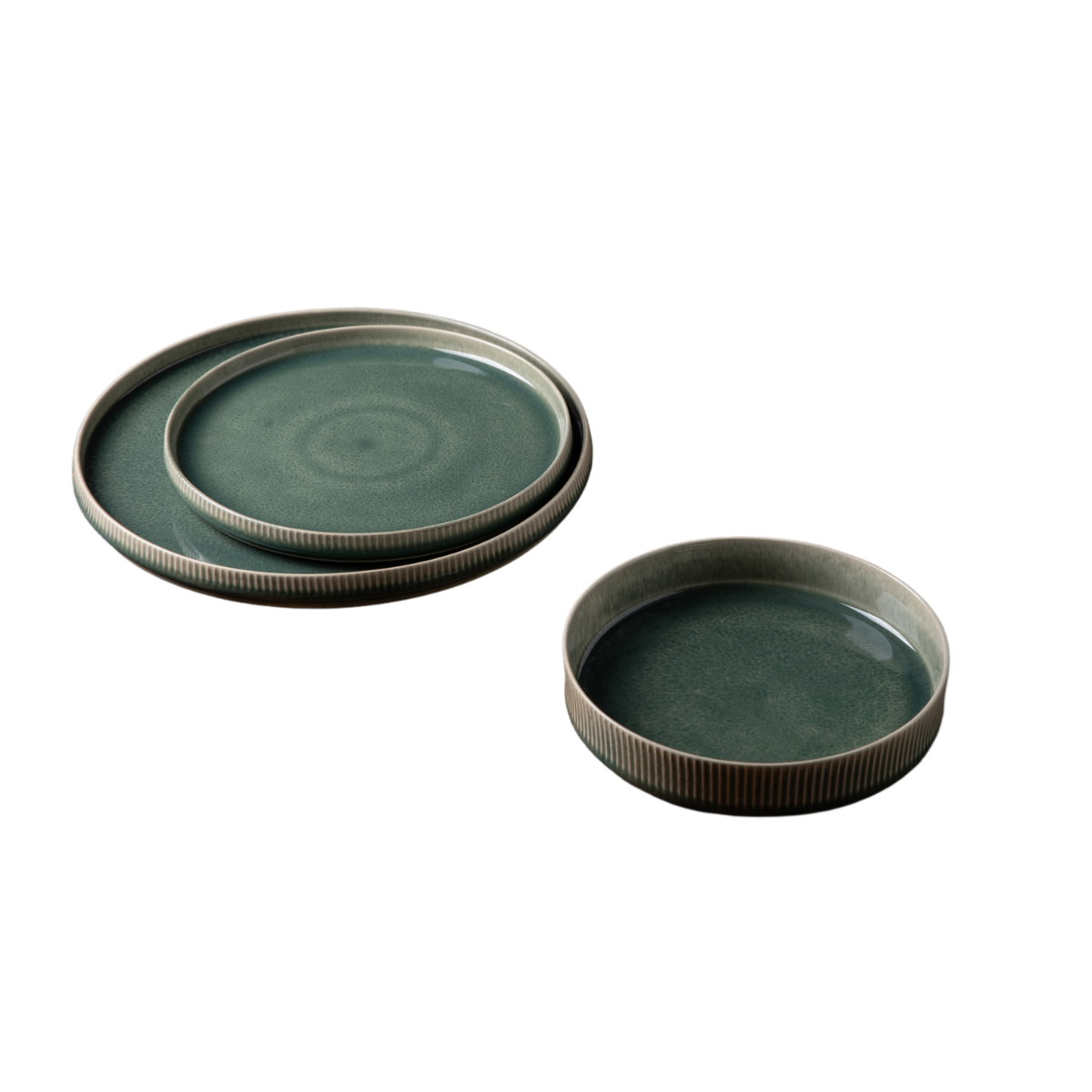 Service 18 pièces vert - "Jade" Laguiole Cuisson - Mathon - 1