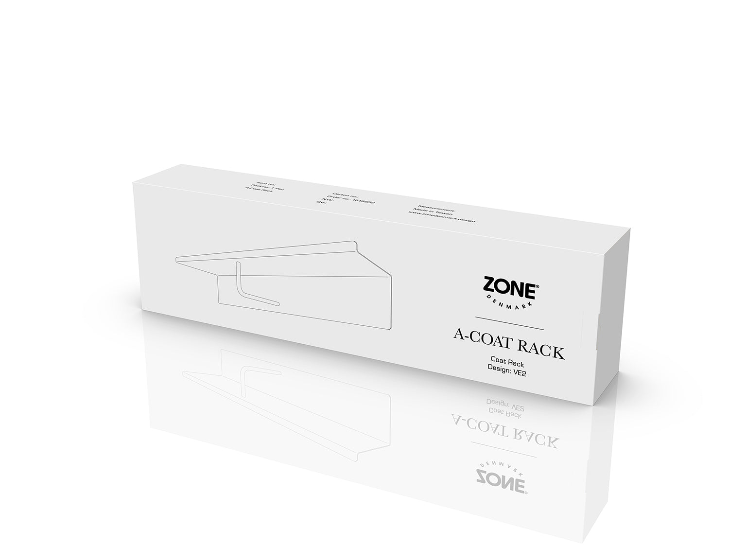 Porte-chapeaux A-COAT RACK en acier thermolaqué Noir Zone Denmark - Mathon - 4