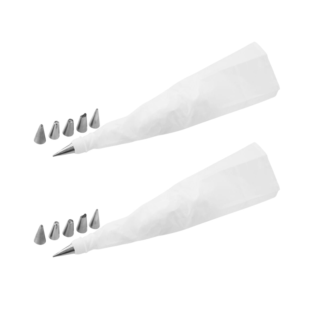 Ensemble de 2 Poches à douille et 6 embouts en inox 33 cm Zenker Smart Pastry Zenker - Mathon - 1