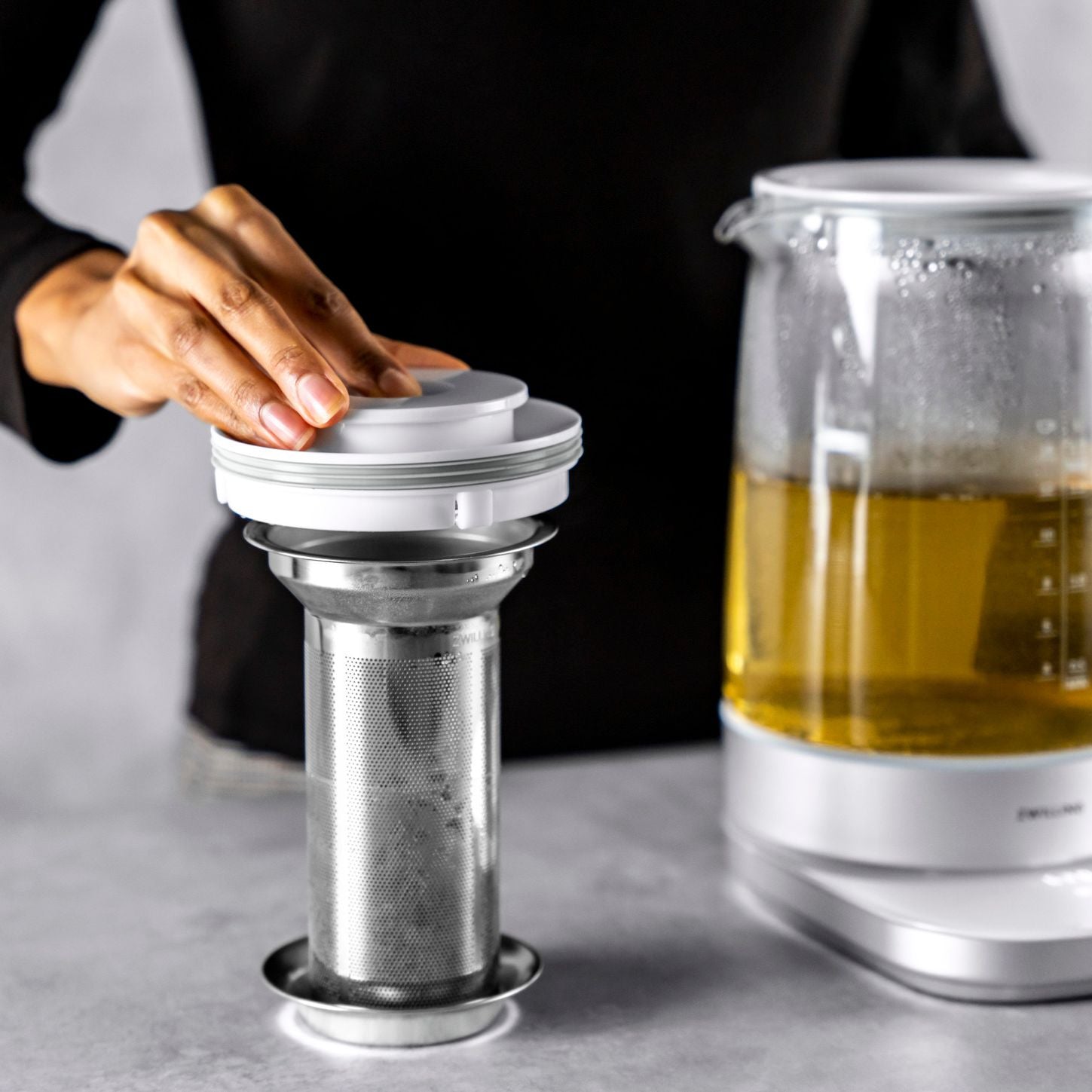 Bouilloire théière électrique en verre Enfinigy Argent Zwilling - Mathon - 7