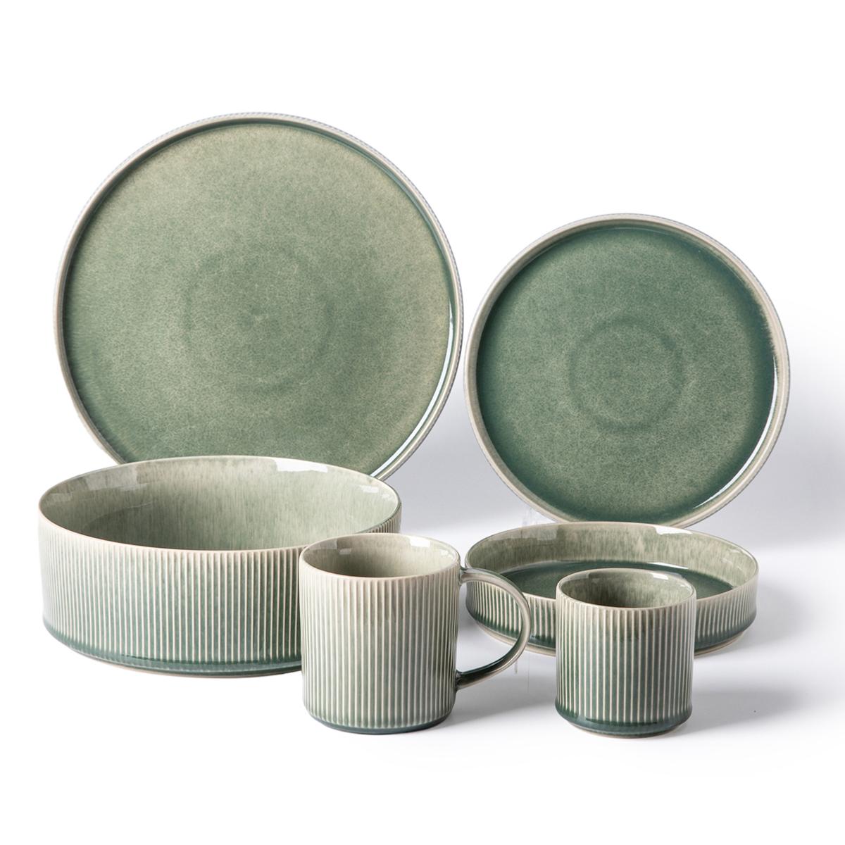 Lot de 2 mugs vert - "Jade" Laguiole Cuisson - Mathon - 6