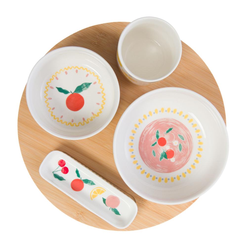 Plat et ses 4 bols fruty Amadeus - Mathon - 3