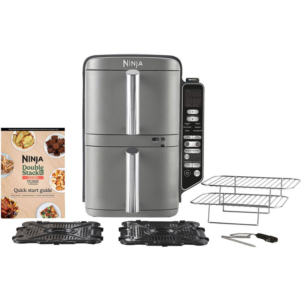 Friteuse Sans Huile Ninja - Double Stack Xl Sl451eu - Capacité 9,5l - 6 Programmes De Cuisson - Thermosonde - 2470w Ninja - Mathon - 3