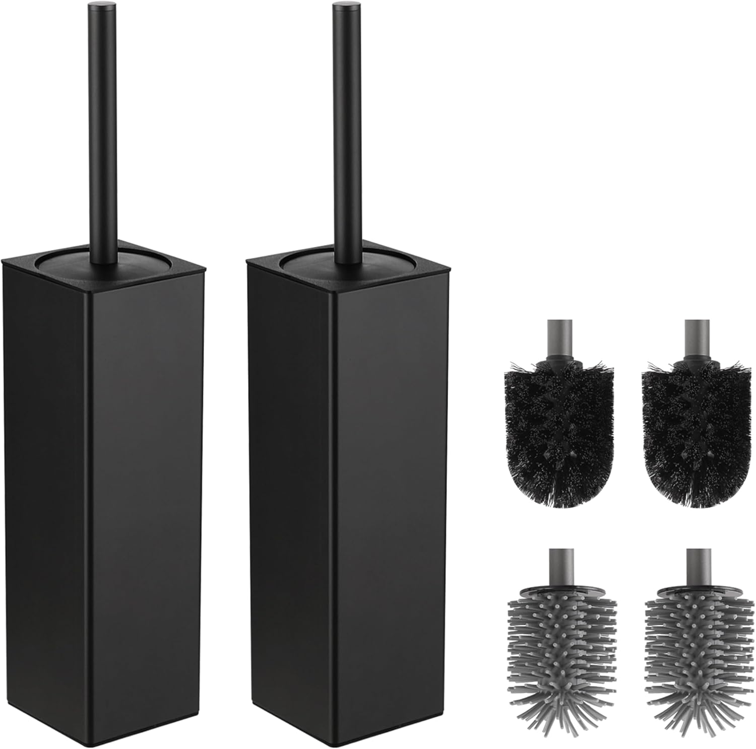 Brosse WC noire en aluminium – Durable et stable Vendos85 - Mathon